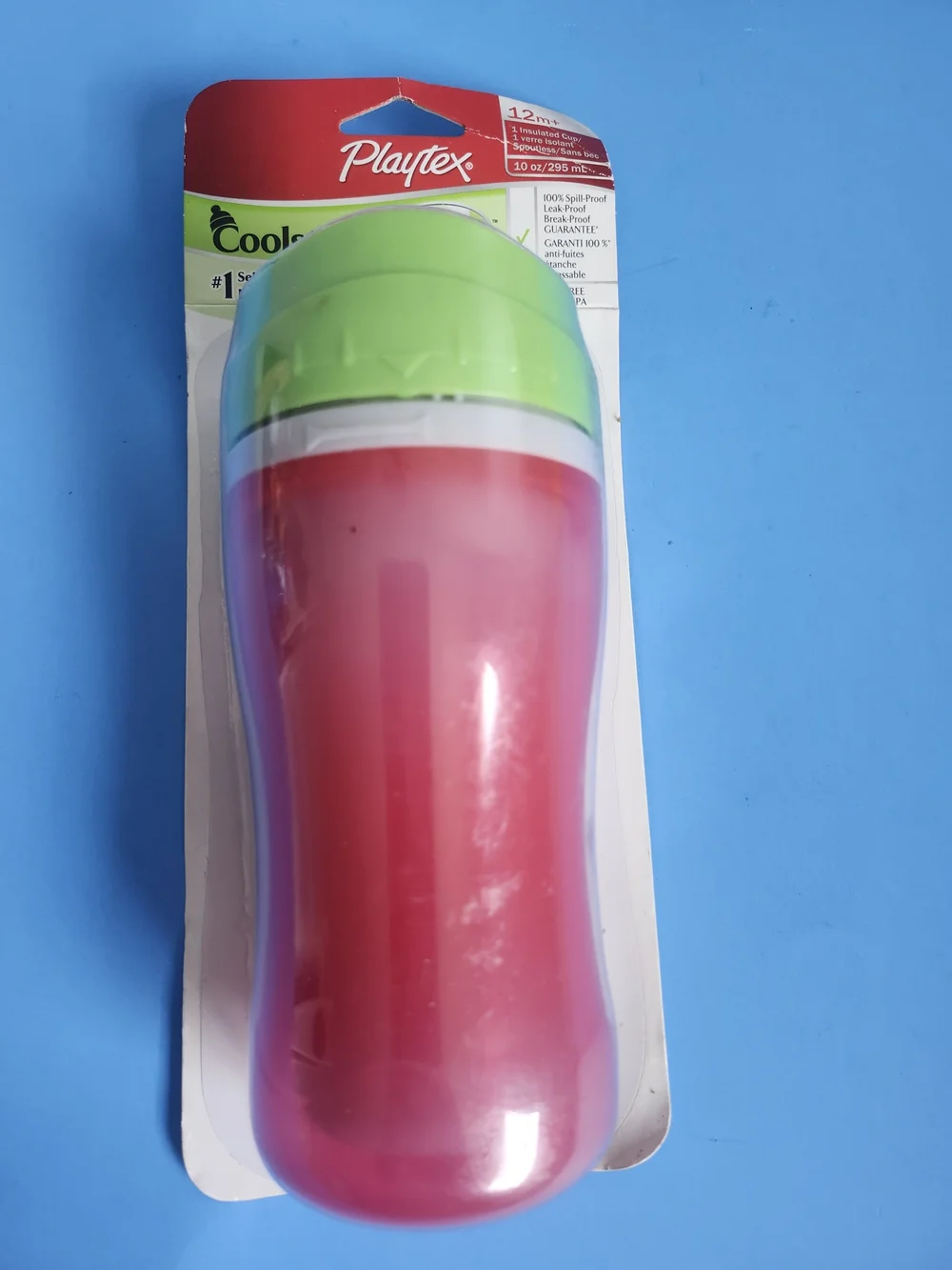 Playtex Coolster Twist n Click Spoutless Insulated Sippy Cup Tumbler 10oz New